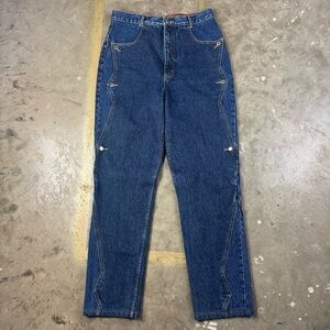Vintage Lawman Women's Denim Jeans Size 11/12 Western Americana Retro Type 1990s